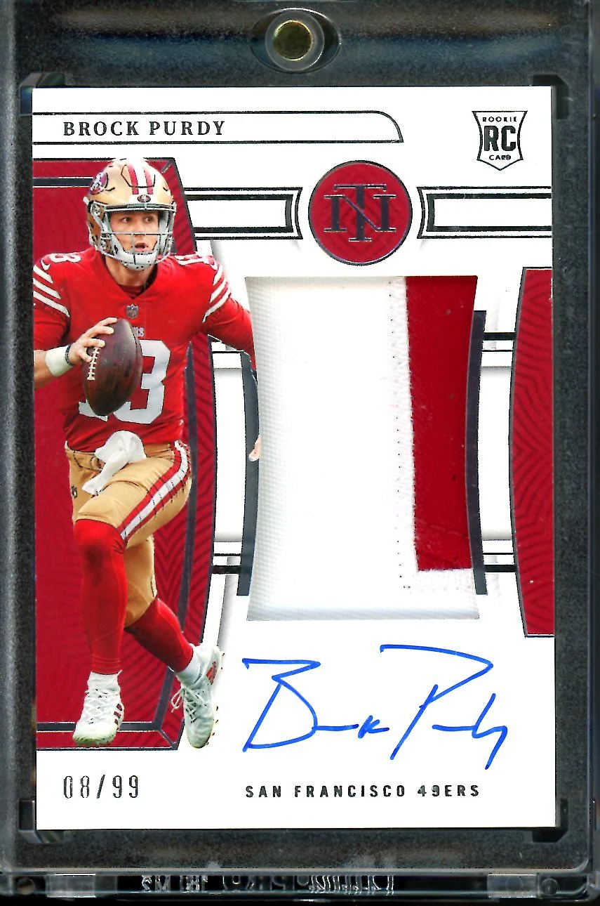 2022 Panini National Treasures Brock Purdy Rookie True RPA /99 49ers