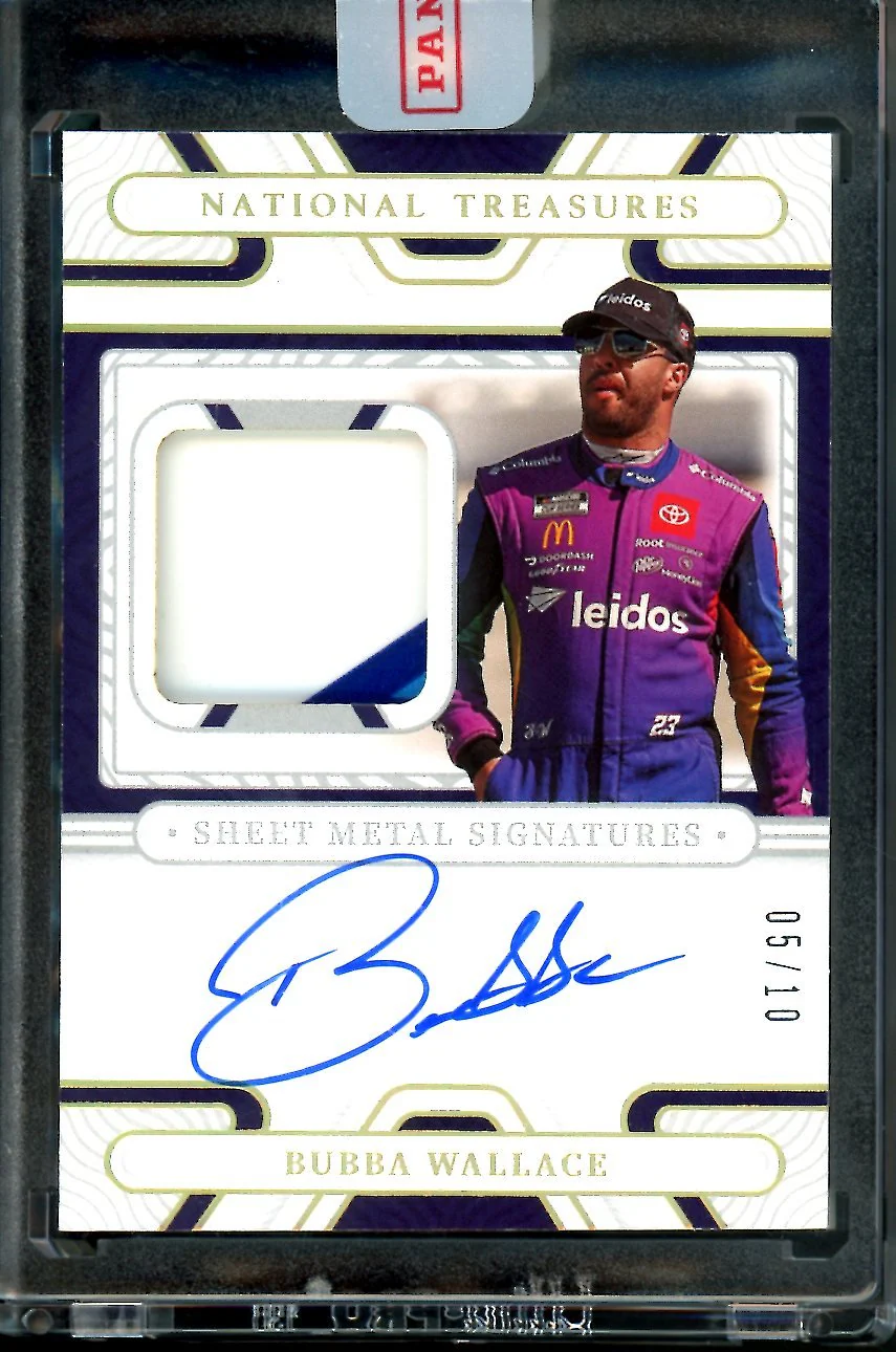 2022 Panini National Treasures Bubba Wallace Patch Auto /10 NASCAR