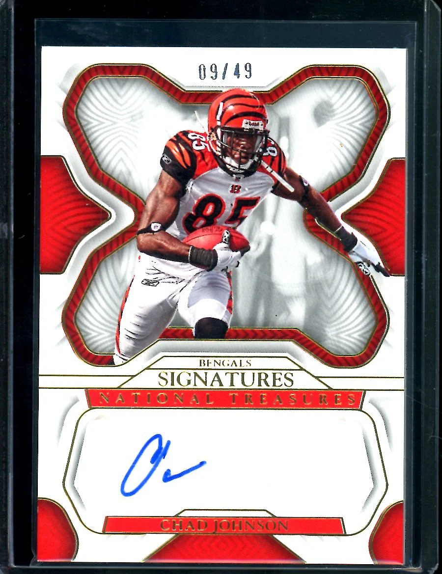 2022 Panini National Treasures Chad Johnson Auto /49 Bengals