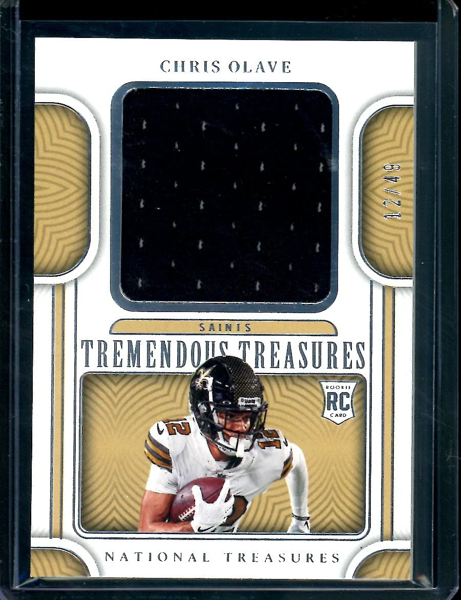 2022 Panini National Treasures Chris Olave Rookie Tremendous Treasures Patch /49 Saints