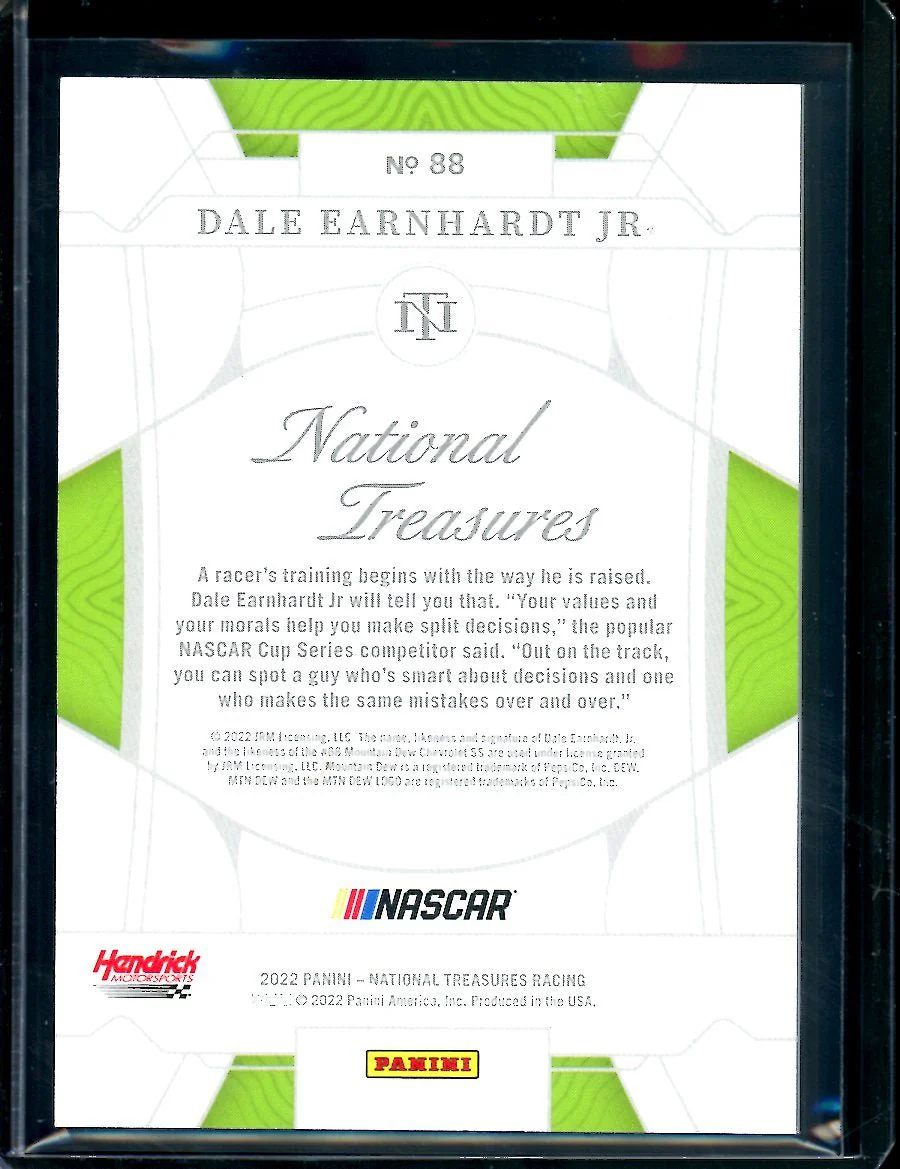2022 Panini National Treasures Dale Earnhardt Jr. /15 NASCAR - Image 2