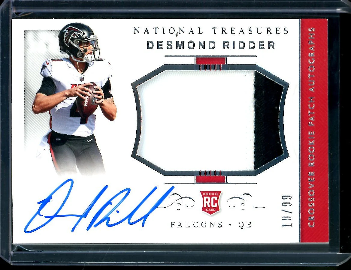 2022 Panini National Treasures Desmond Ridder Rookie Crossover RPA /99 Falcons