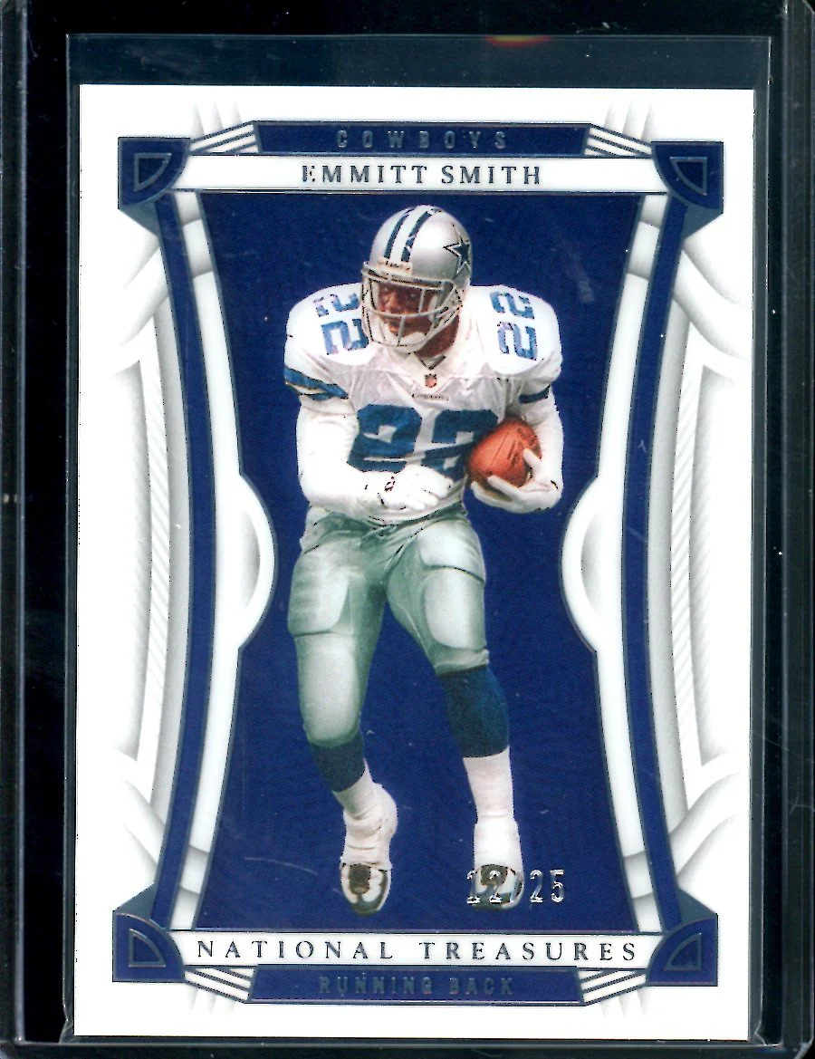 2022 Panini National Treasures Emmitt Smith Silver /25 Cowboys