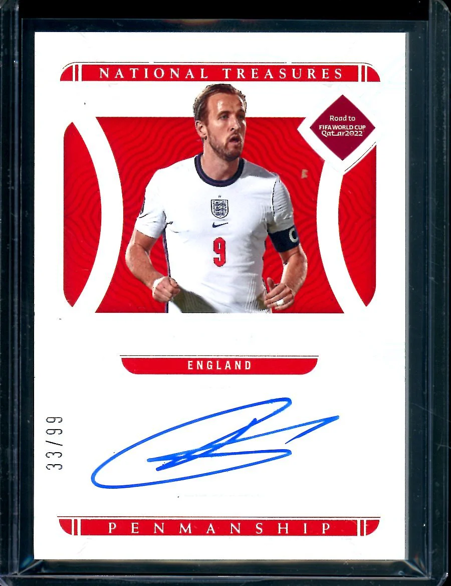 2022 Panini National Treasures Harry Kane Penmanship Auto /99 England