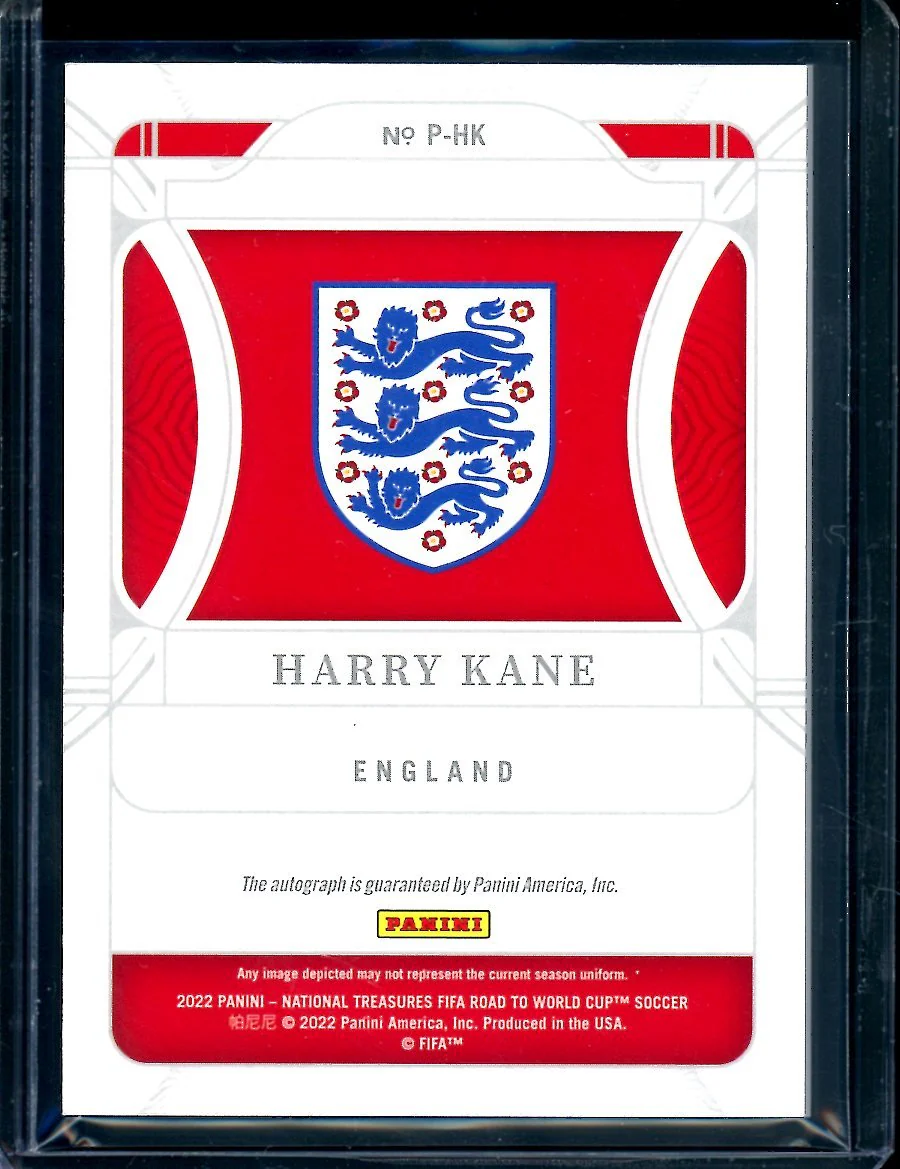 2022 Panini National Treasures Harry Kane Penmanship Auto /99 England - Image 2