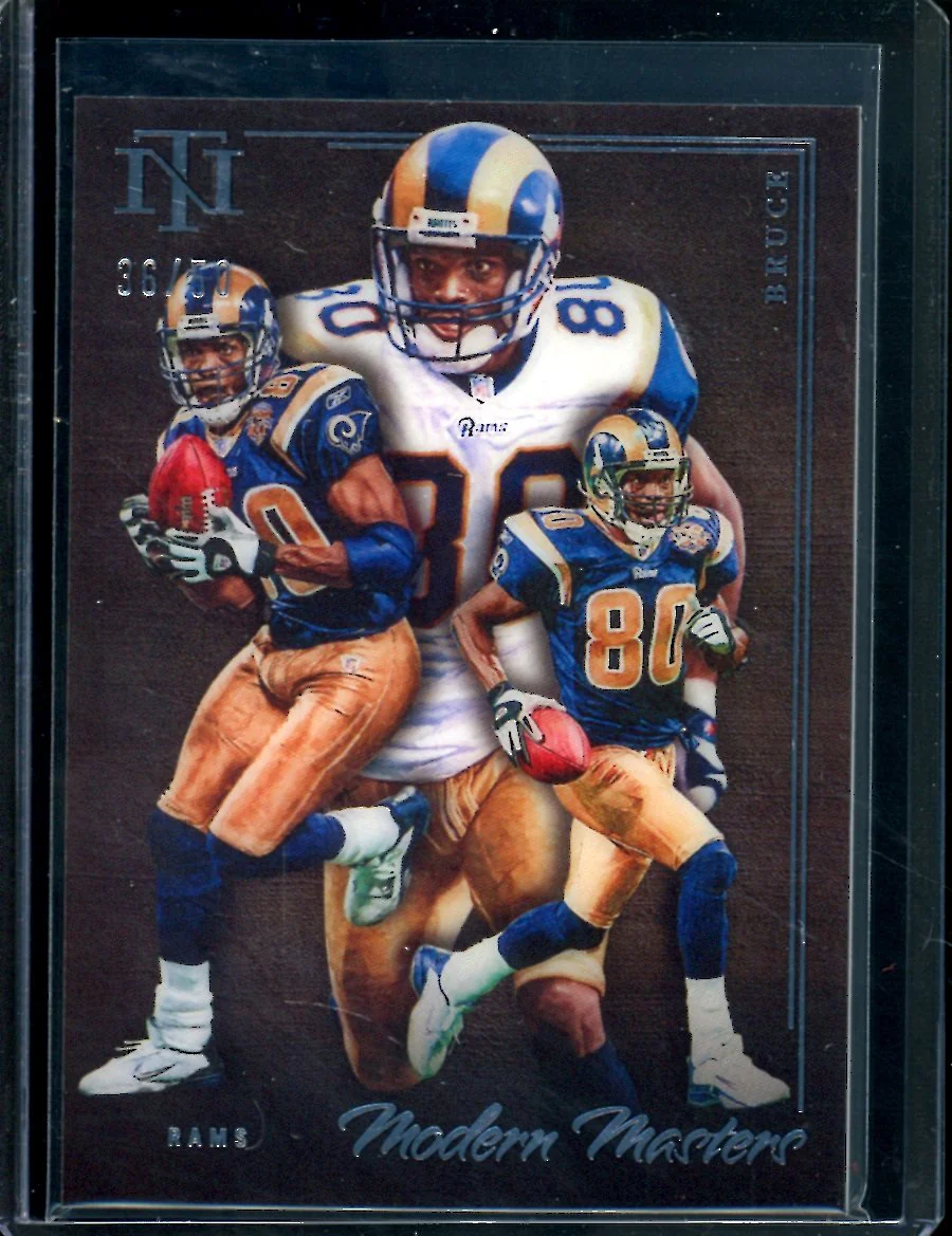 2022 Panini National Treasures Isaac Bruce Modern Moments /50 Rams