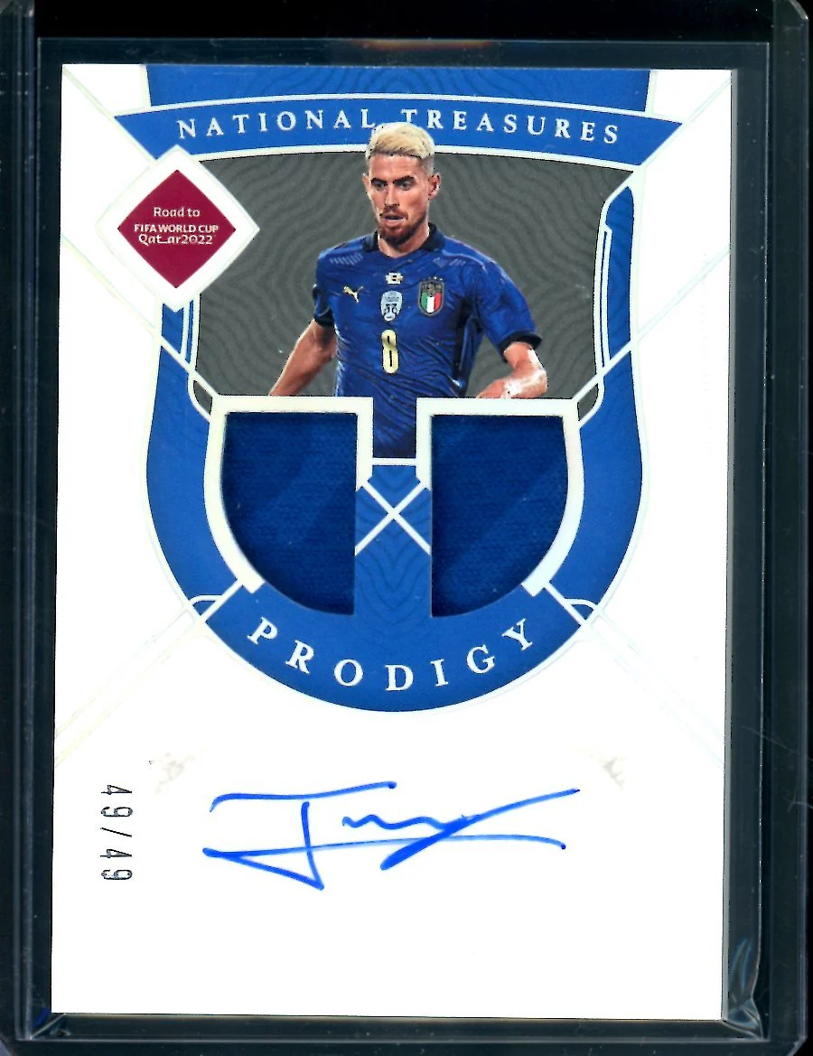 2022 Panini National Treasures Jorginho Prodigy Patch Auto /49 Italy