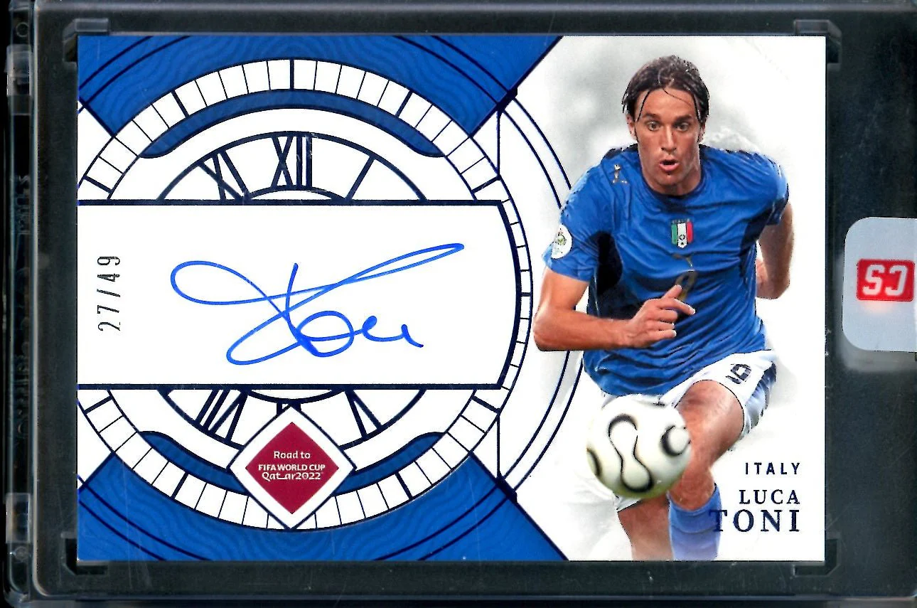 2022 Panini National Treasures Luca Toni Timeless Talents Auto /49 Italy