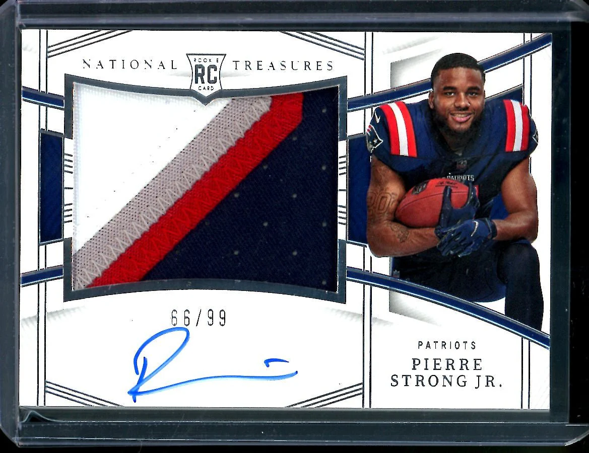 2022 Panini National Treasures Pierre Strong Jr. Rookie RPA /99 Patriots