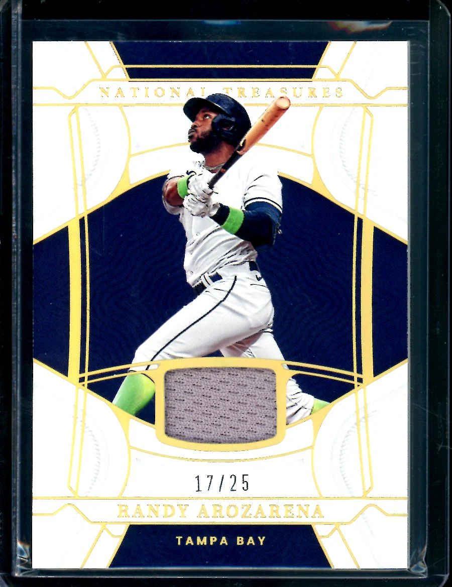2022 Panini National Treasures Randy Arozarena Patch /25 Rays