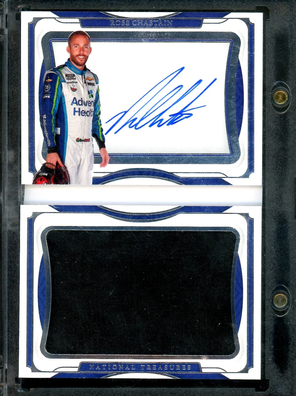 2022 Panini National Treasures Ross Chastain Firesuit Booklet Patch Auto /25 NASCAR