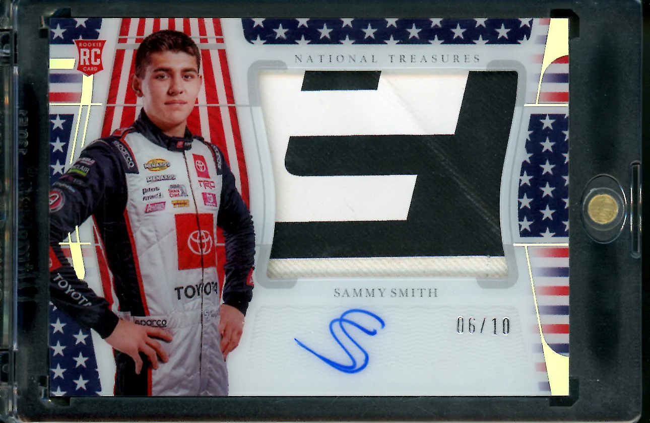 2022 Panini National Treasures Sammy Smith Rookie RPA /10 NASCAR