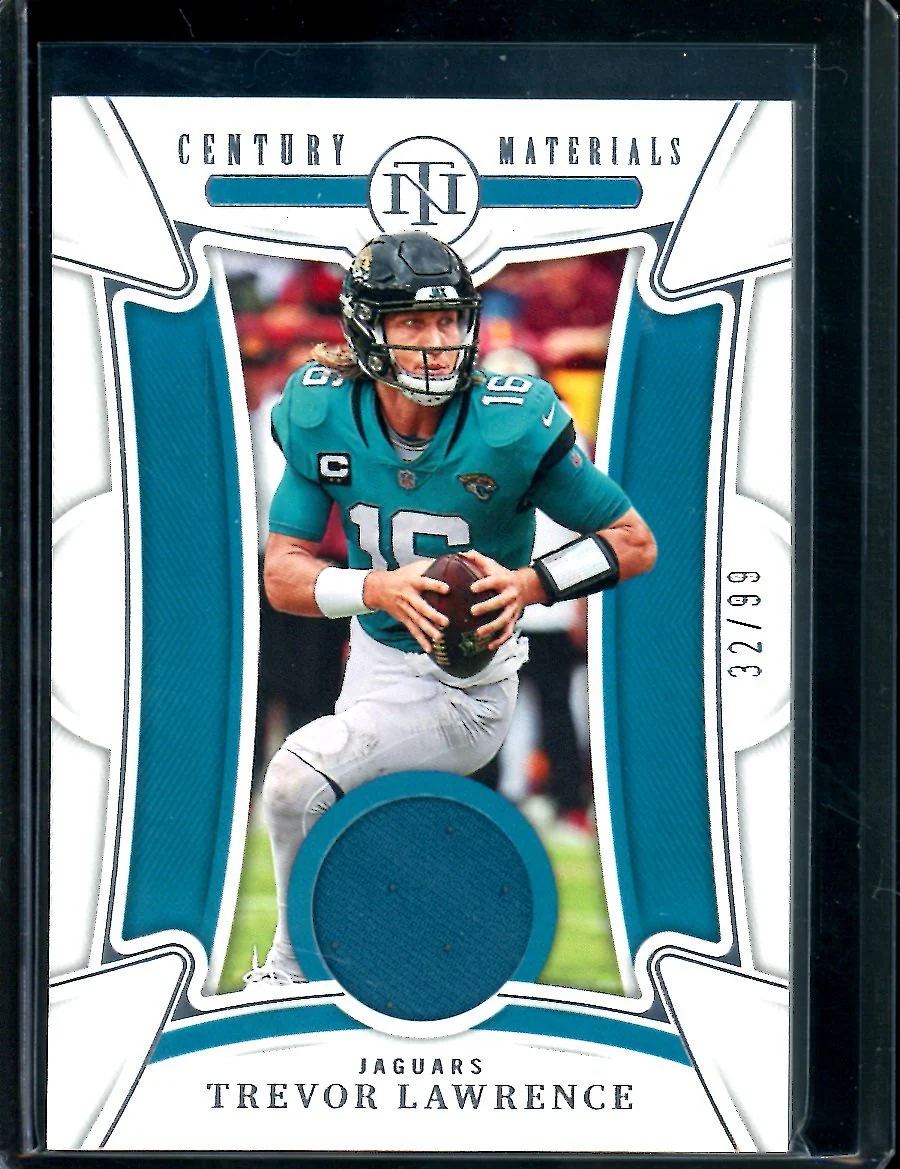 2022 Panini National Treasures Trevor Lawrence Century Materials Patch /99 Jaguars
