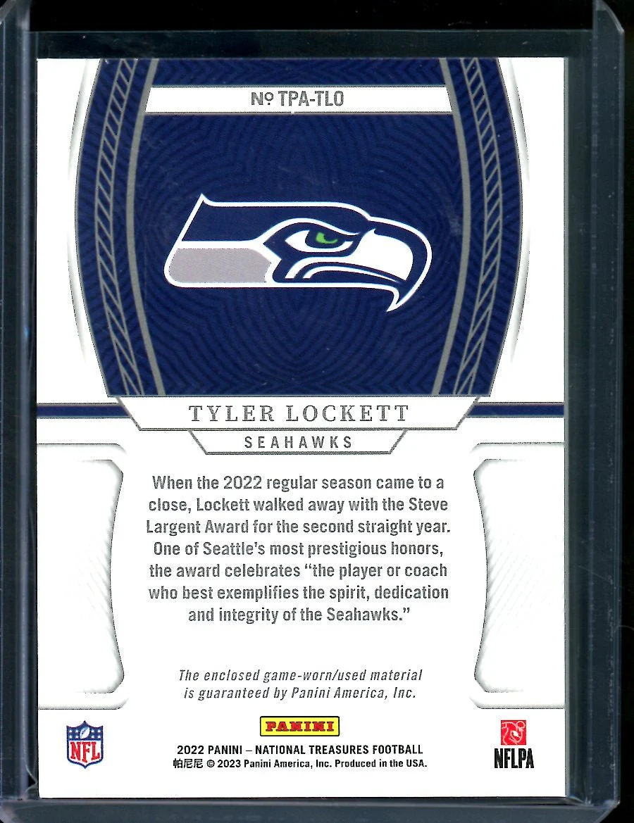 2022 Panini National Treasures Tyler Lockett Treasured Patch /25 Seahawks - Image 2