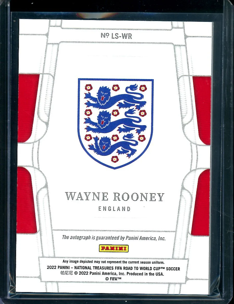 2022 Panini National Treasures Wayne Rooney Legendary Signatures Auto /99 England - Image 2