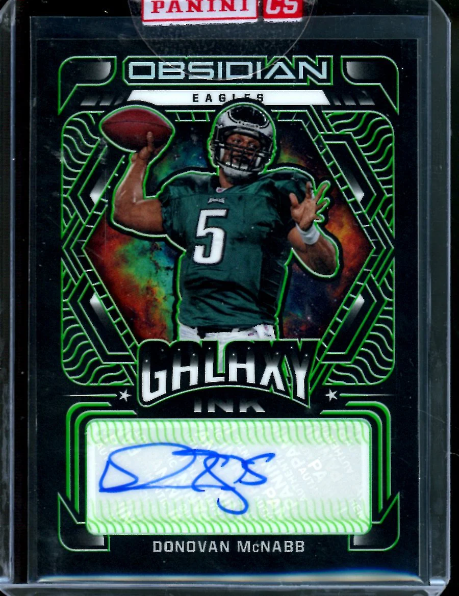 2022 Panini Obsidian Donovan McNabb Galaxy Ink Auto /50 Eagles