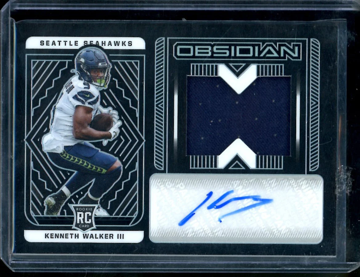 2022 Panini Obsidian Kenneth Walker III Rookie Auto RPA /175 Seahawks