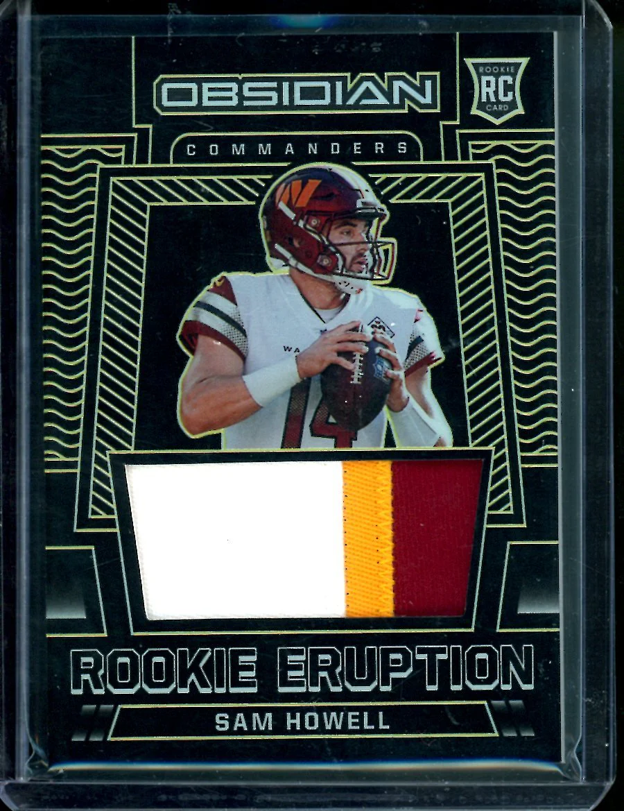 2022 Panini Obsidian Sam Howell Rookie Eruption Patch /25 Commanders