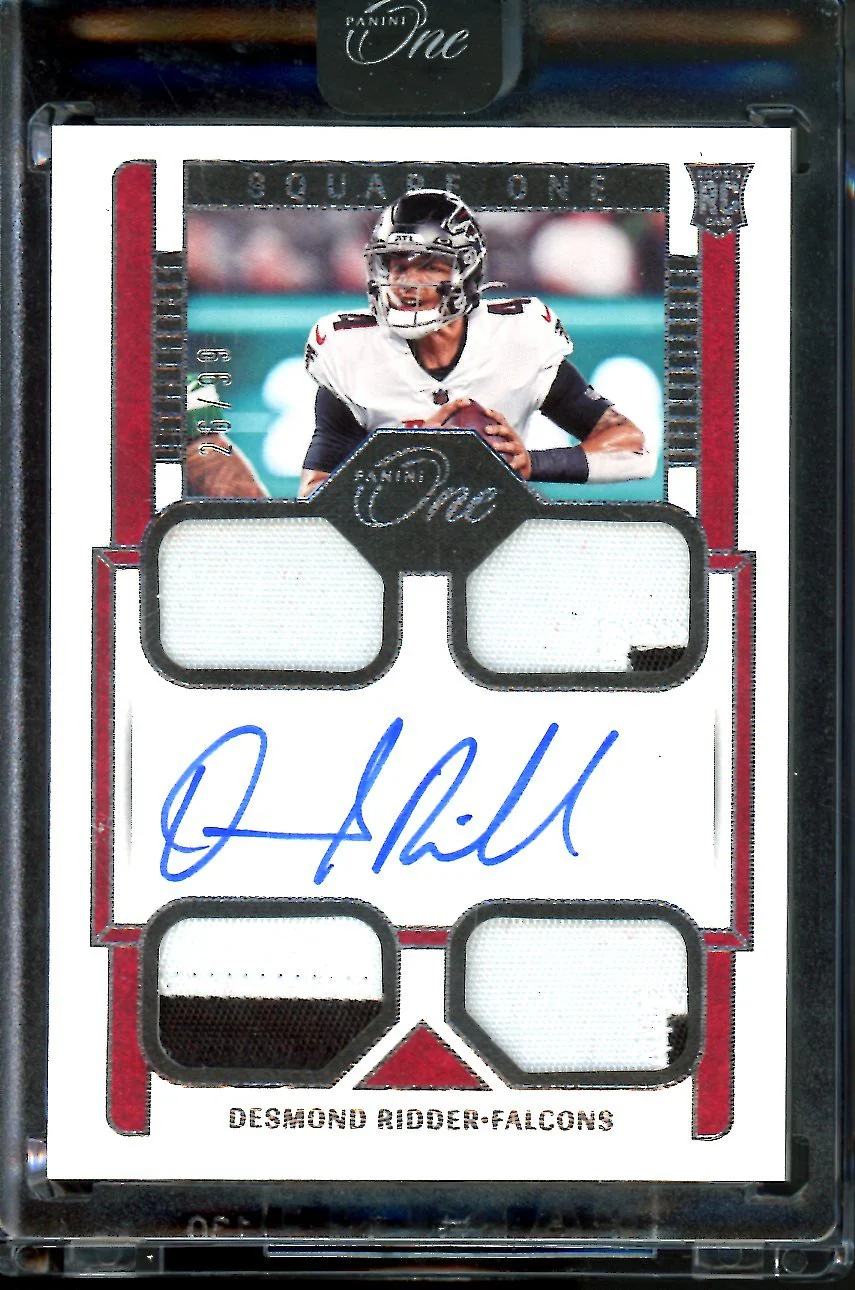 2022 Panini One Desmond Ridder Rookie RPA Square One /99 Falcons