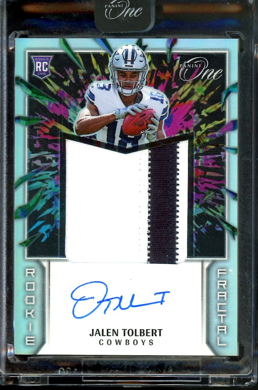 2022 Panini One Jalen Tolbert Rookie RPA /50 Cowboys