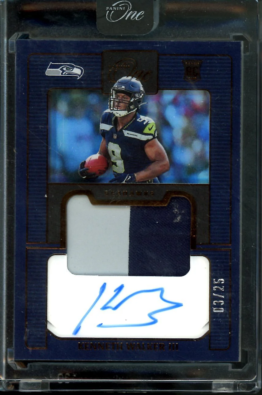 2022 Panini One Kenneth Walker III Rookie RPA /25 Seahawks
