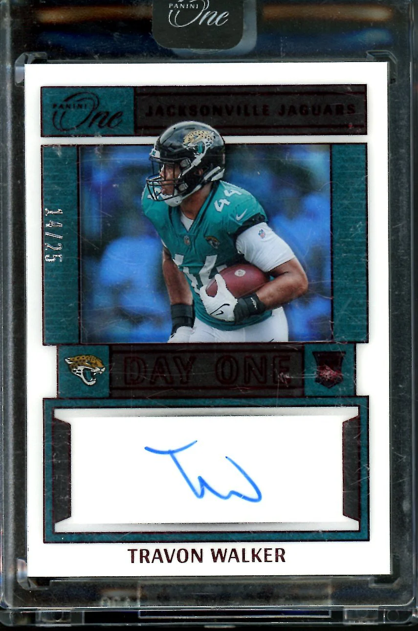 2022 Panini One Travon Walker Rookie Day One Auto /25 Jaguars
