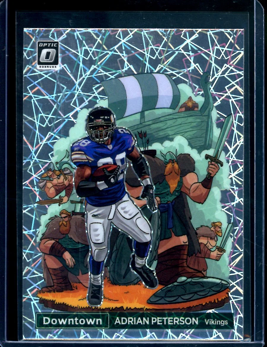 2022 Panini Optic Adrian Peterson Downtown SSP Vikings
