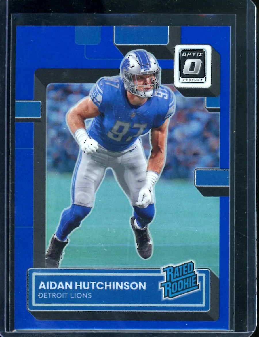 2022 Panini Optic Aidan Hutchinson Rookie Blue /179 Lions