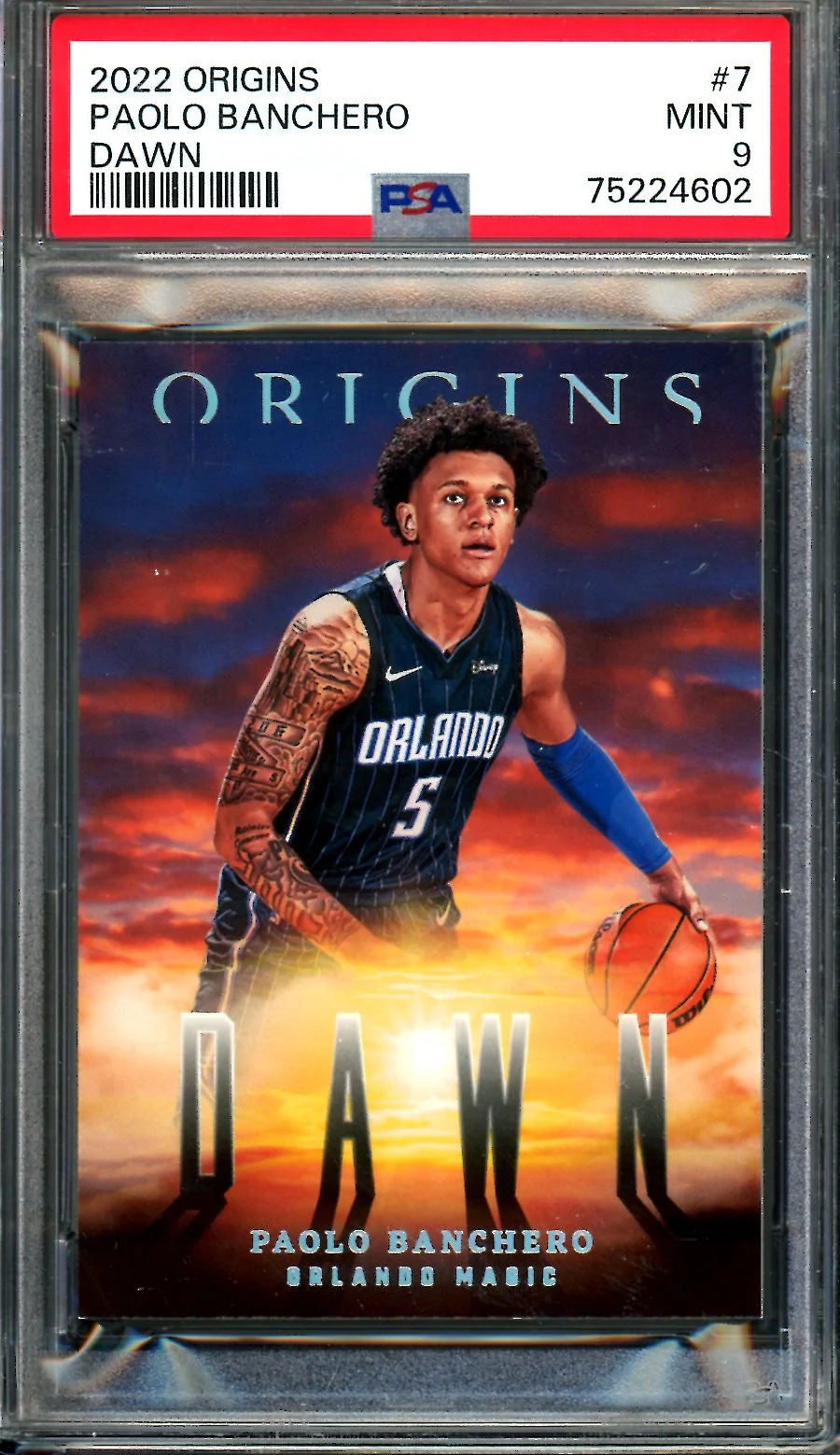 2022/23 Panini Origins Paolo Banchero Rookie Dawn PSA 9 Magic