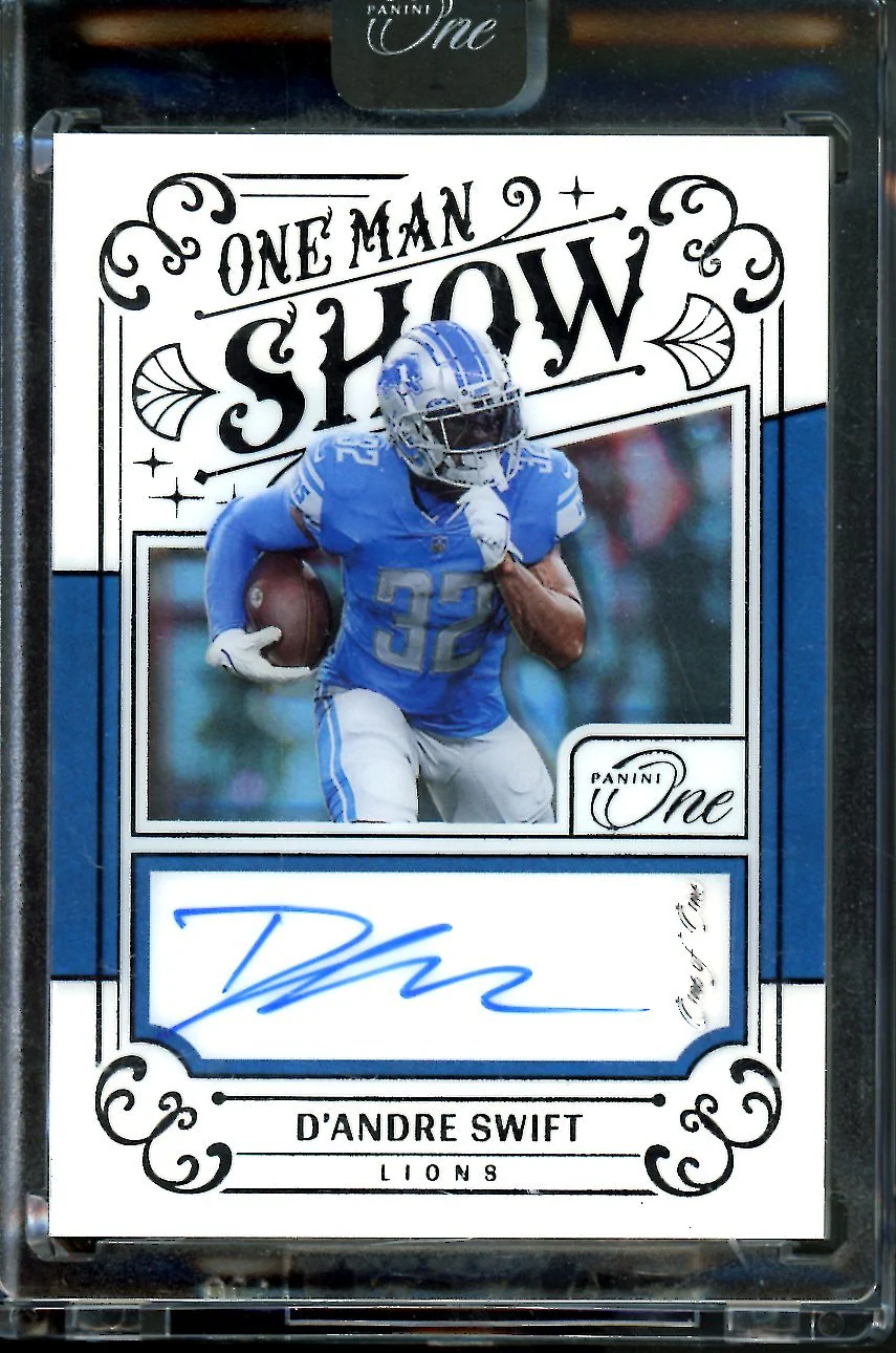 2022 Panini Panini One D'Andre Swift One Man Show Auto 1/1 Eagles