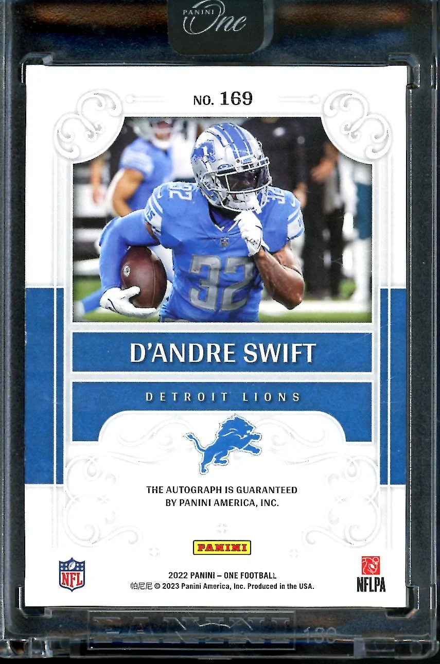 2022 Panini Panini One D'Andre Swift One Man Show Auto 1/1 Eagles - Image 2