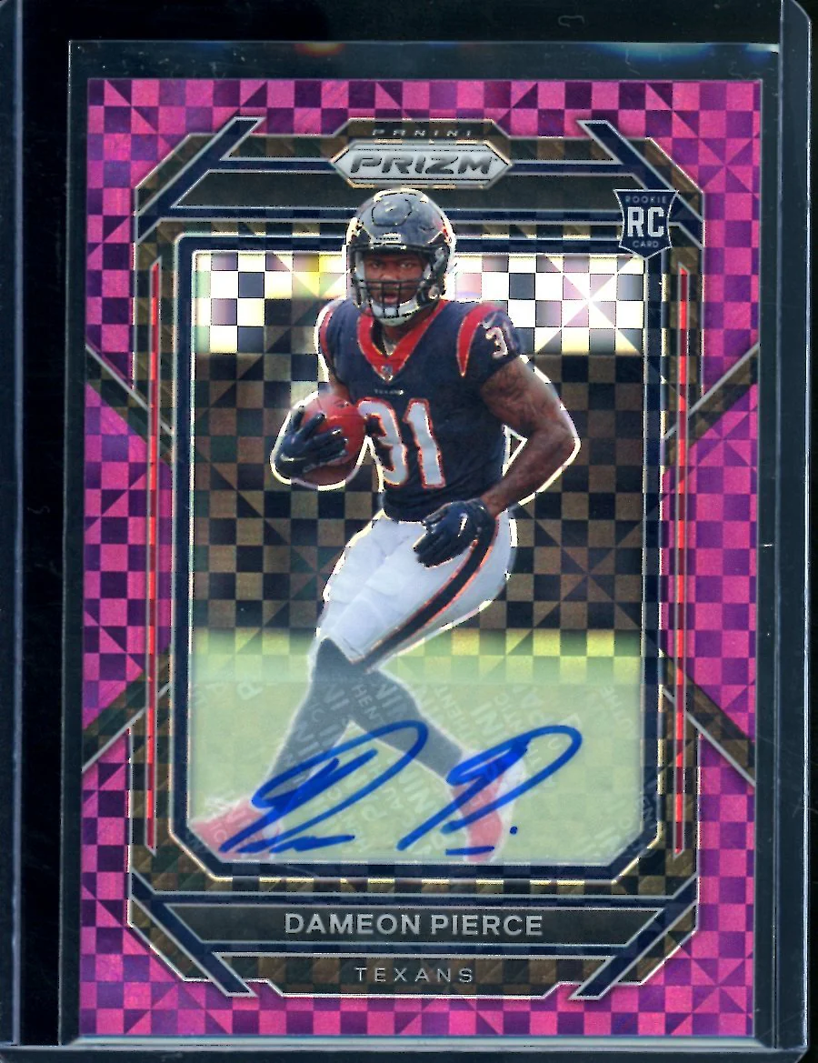 2022 Panini Prizm Dameon Pierce Rookie Auto Purple Power /49 Texans