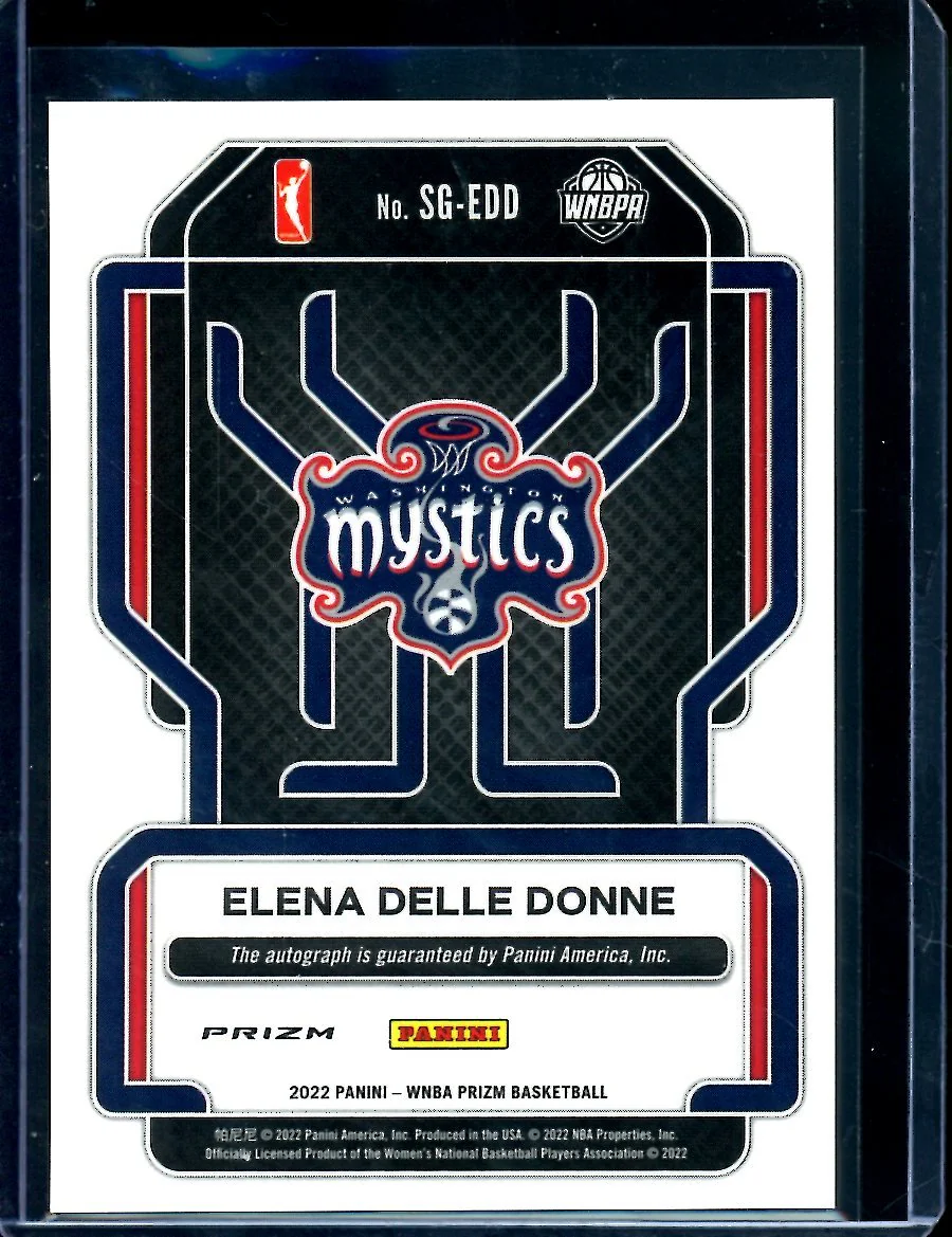 2022 Panini Prizm Elena Delle Donne Auto Mystics - Image 2