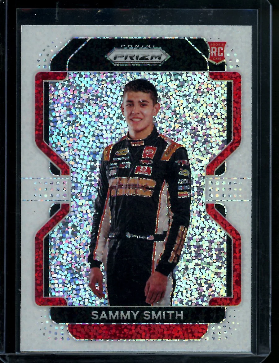 2022 Panini Prizm Sammy Smith Rookie White Sparkle NASCAR