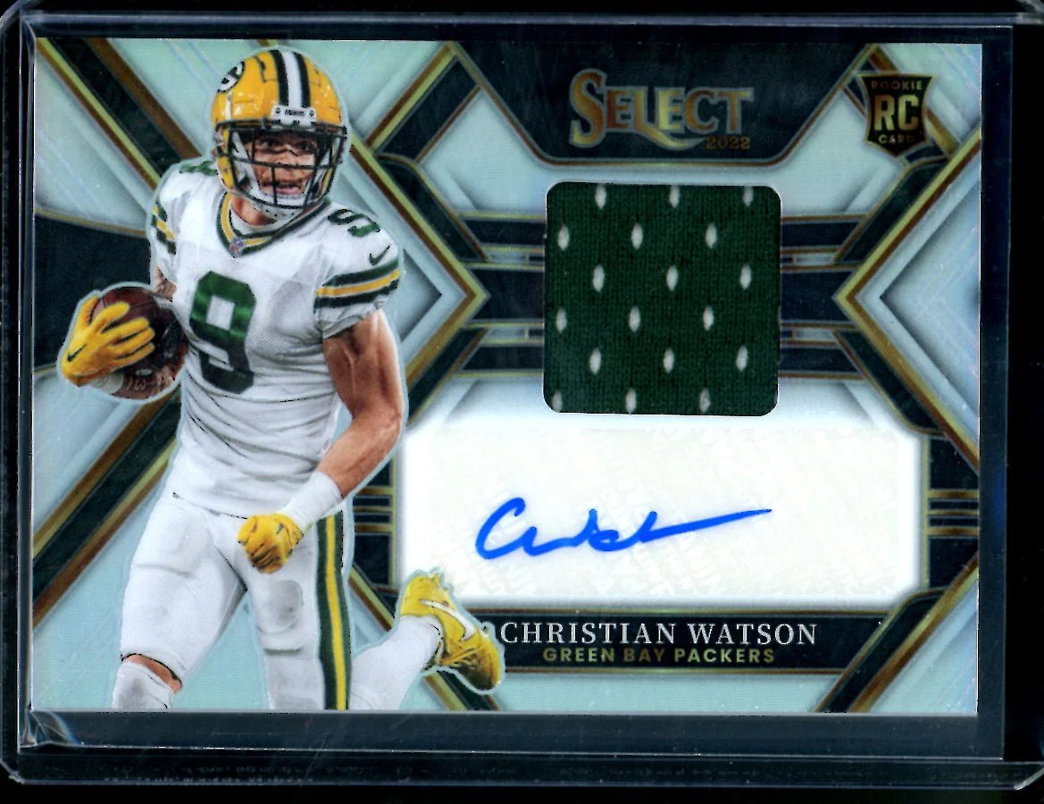 2022 Panini Select Christian Watson Rookie Auto RPA /199 Packers