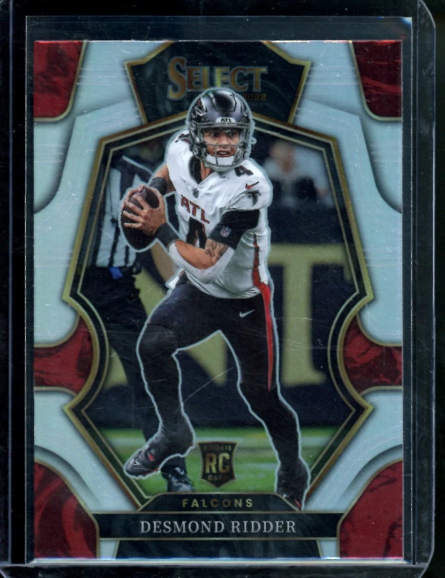 2022 Panini Select Desmond Ridder Rookie Silver Premier Level Falcons