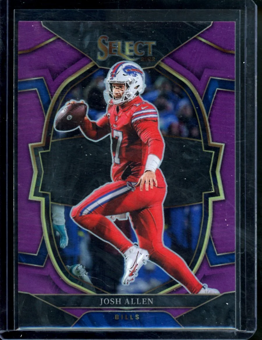 2022 Panini Select Josh Allen Concourse Purple /75 Bills