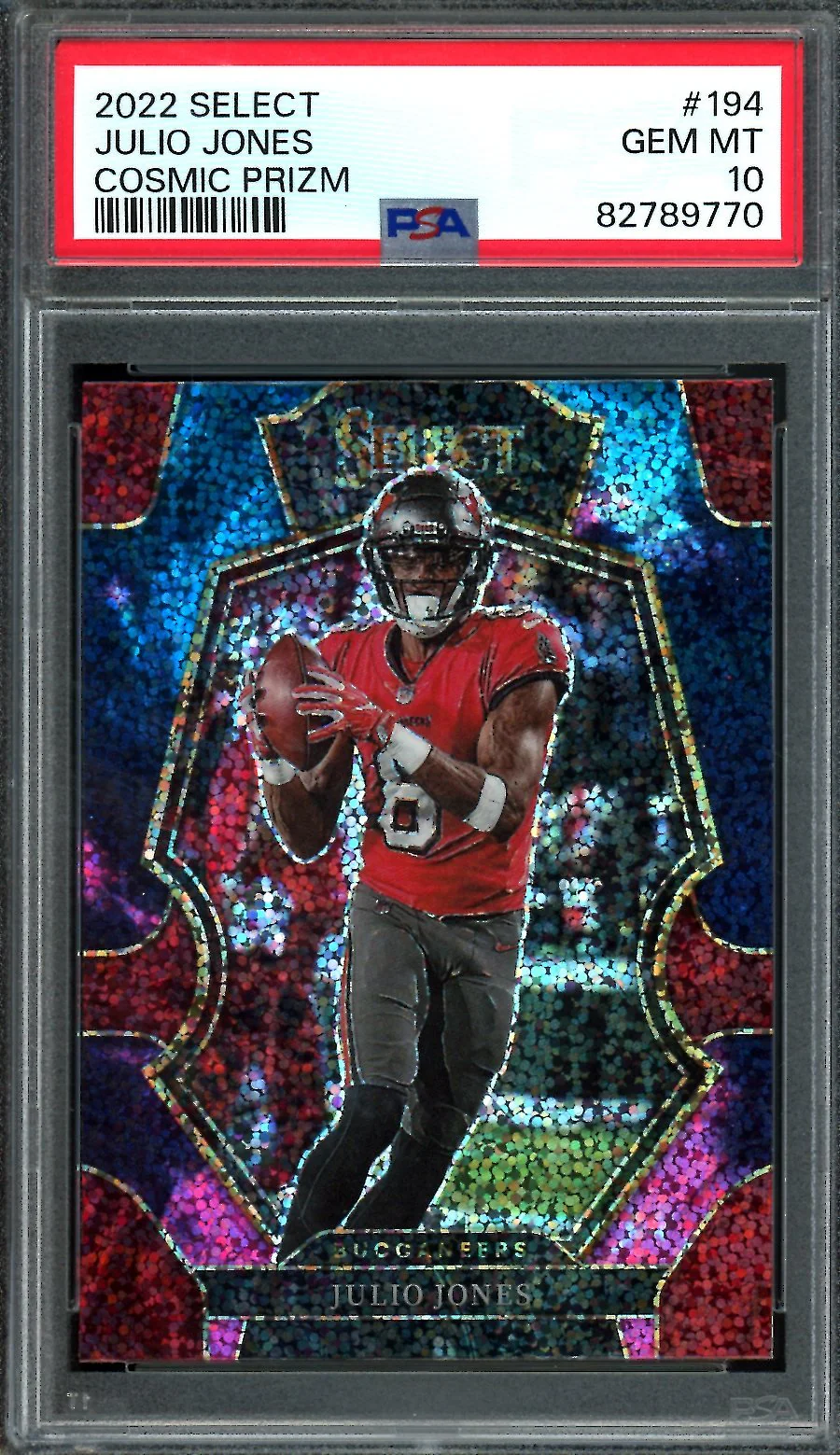 2022 Panini Select Julio Jones Cosmic Prizm PSA 10 Buccaneers