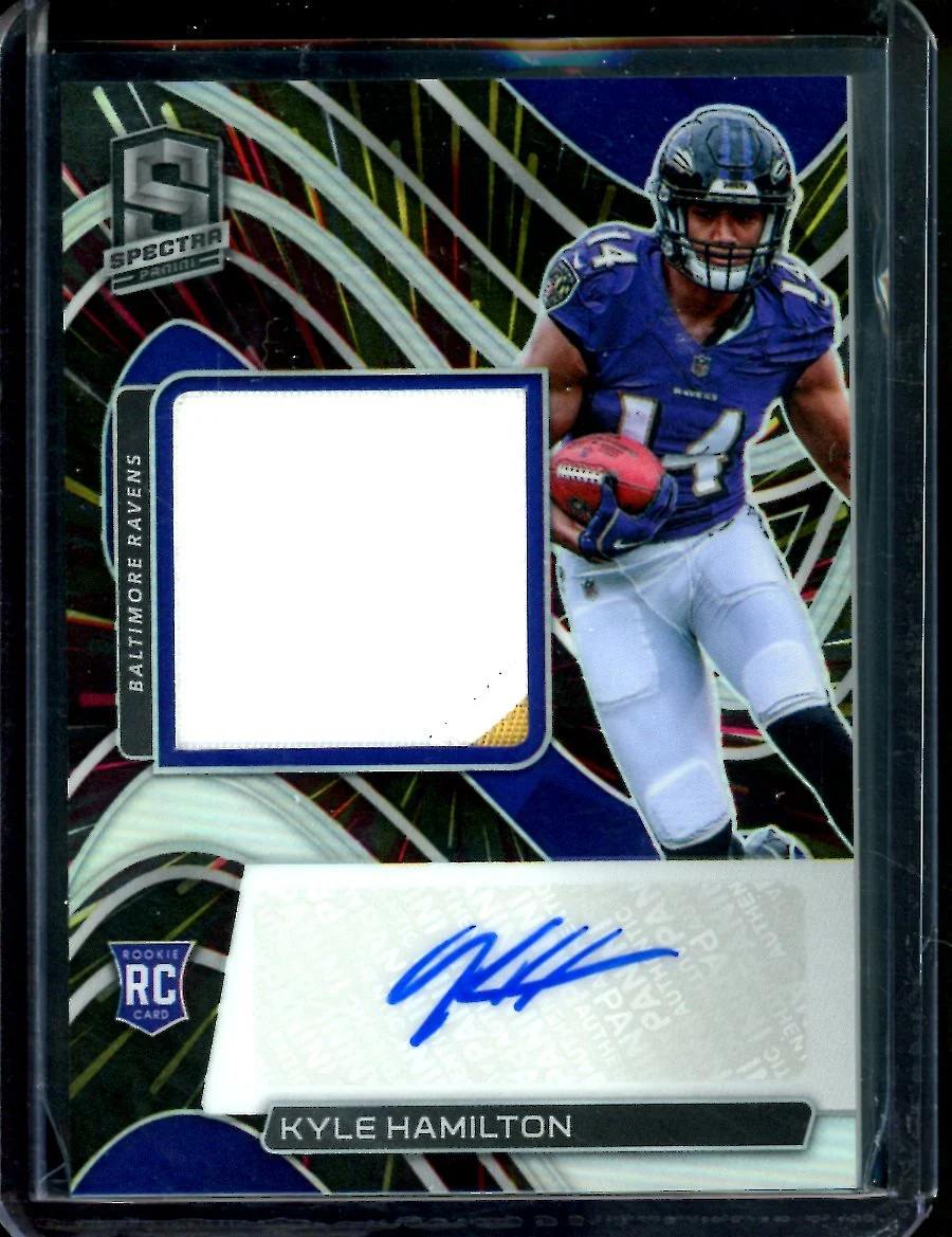 2022 Panini Spectra Kyle Hamilton Rookie RPA /75 Ravens