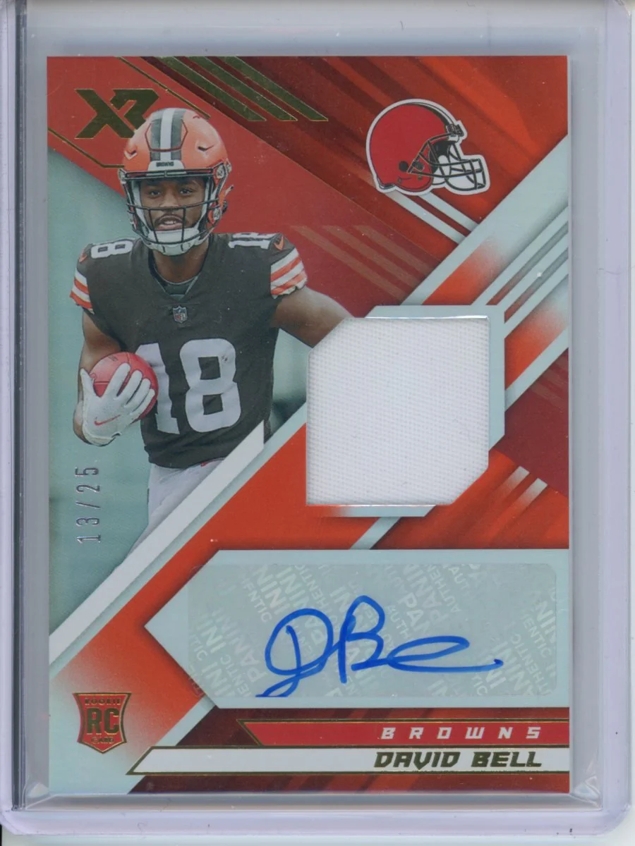 2022 Panini XR David Bell Rookie RPA Orange /25 Browns