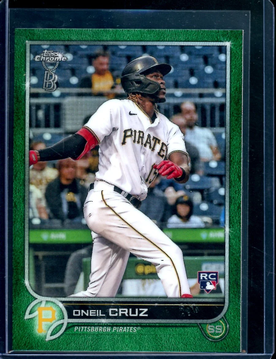 2022 Topps Chrome Ben Baller Oneil Cruz Rookie Green /99 Pirates