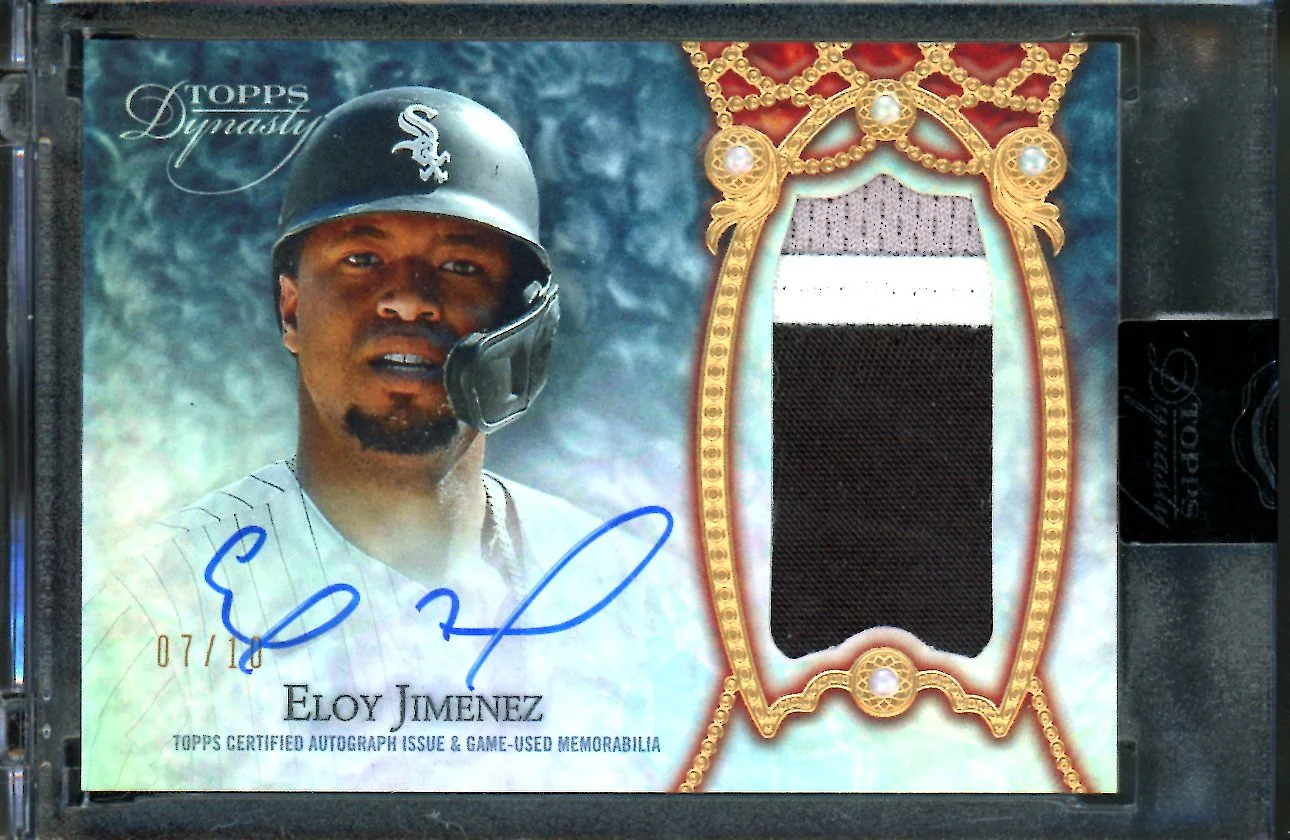 2022 Topps Dynasty Eloy Jimenez Patch Auto /10 White Sox