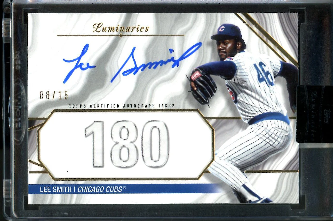 2022 Topps Luminaries Lee Smith Auto /15 Cubs