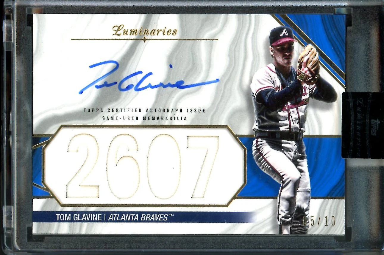 2022 Topps Luminaries Tom Glavine Patch Auto /15 Braves