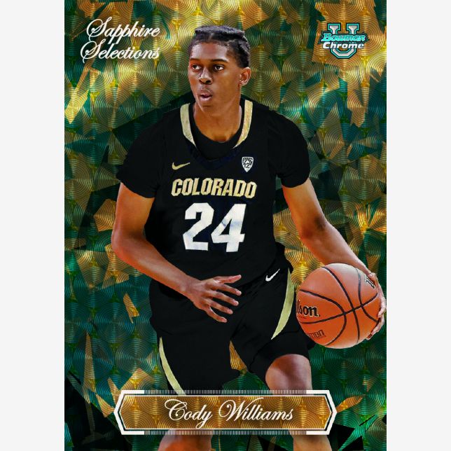 2023/24 Bowman University Chrome Basketball Sapphire Box - Image 7