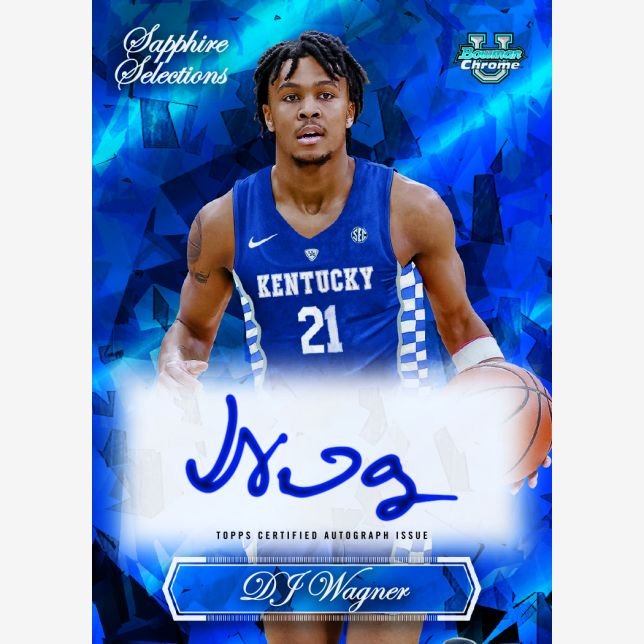 2023/24 Bowman University Chrome Basketball Sapphire Box - Image 8