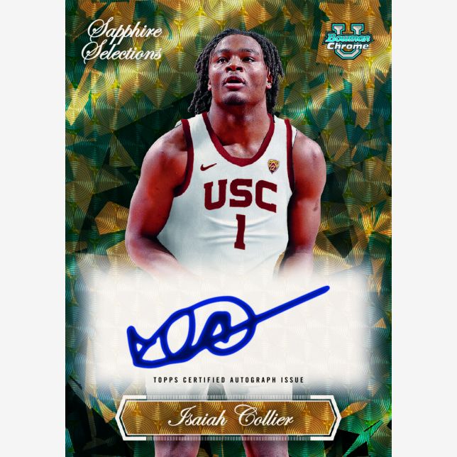 2023/24 Bowman University Chrome Basketball Sapphire Box - Image 9