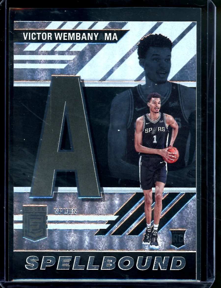 2023/24 Panini Elite Victor WembanyamaRookie Spellbound "A" Spurs