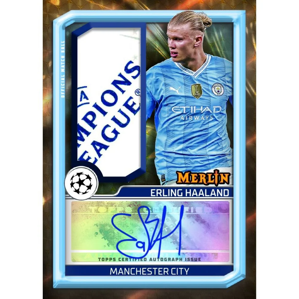 2023/24 Topps Chrome Merlin UEFA Club Competitions Soccer Hobby Box - Image 8