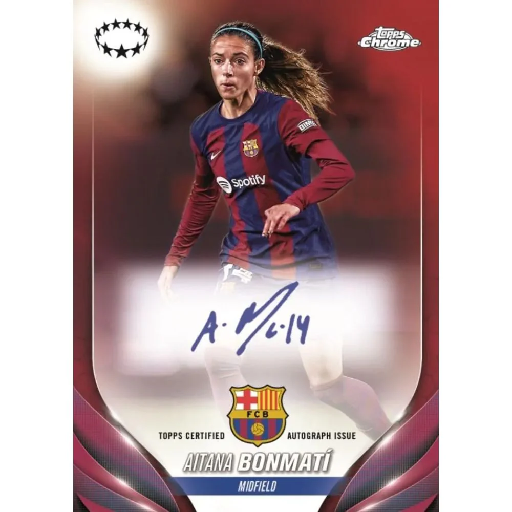 2023/24 Topps Chrome UEFA Women's Champions League Soccer Hobby Box - Image 2